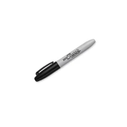 Markers|Sharpie Super Permanent Markers, Fine Tip, Black, 6/Pack (33666)