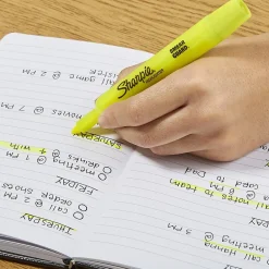 Highlighters|Sharpie Tank Highlighter, Chisel Tip, Yellow, 5/Pack (1809200)