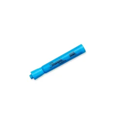 Highlighters|Sharpie Tank Highlighter, Chisel Tip, Fluorescent Blue, Dozen (25010)