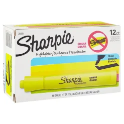 Highlighters|Sharpie Tank Highlighter, Chisel Tip, Yellow (25025)