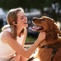 OpenMove Bone-Conduction Open-Ear Lifestyle Headphones with Microphones, Gray (S661-ST-GY-US)<Shokz Sale