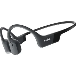 OpenRun Bone-Conduction Open-Ear Sport Headphones with Microphones, Black (VXLS803STBKUS)<Shokz Outlet