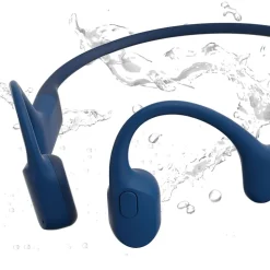 OpenRun Bone-Conduction Open-Ear Sport Headphones with Microphones,Blue (S803-ST-BL-US)<Shokz Discount