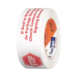 Best Shurtape HP 240 Packing Tape, 1.88" x 109.36 yds., White/Red, 36/Carton (124152)