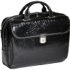 MONTEROSSO, IGNOTO, Embossed Crocco Leather, Large Ladies Laptop Briefcase, Black (35515)<Siamod Hot