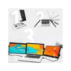 Discount SideTrak Swivel Triple 12.5" LED Portable Monitor, Black, 2/Set (STTL12BL-TRI)