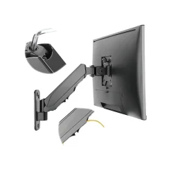 Hot SIIG Adjustable Monitor Arm, Up to 32", Black (CE-MT2K12-S1)