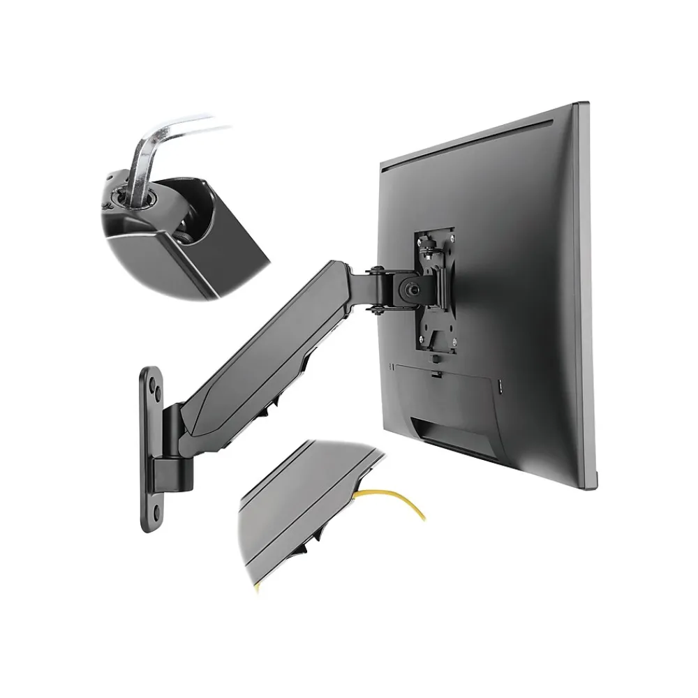 Hot SIIG Adjustable Monitor Arm, Up to 32", Black (CE-MT2K12-S1)