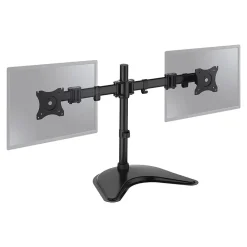 Best SIIG Articulated Freestanding Dual Monitor Desk Stand - 13"-27" Mounting kit, Up to 27", Black (CE-MT1U12-S1)