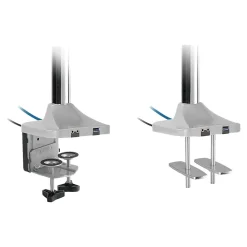 Clearance SIIG Dual Monitor Gas Spring Desk Mount with USB Port - 13