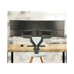 Clearance SIIG Dual Monitor Heavy-Duty Premium Aluminum Gas Spring Desk Mount - 17