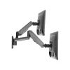 Outlet SIIG High Premium Aluminum Gas Spring Wall Mount Dual Monitor 17" to 32" Arm, Up, Black (CE-MT2M12-S1)