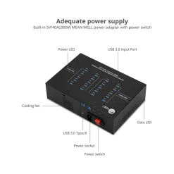 USB-A Charging Station, 200W, Black (ID-US0611-S1)<SIIG Online