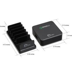 USB-A/USB-C Charging Kit for Smartphones, Black (AC-PW1714-S1)<SIIG Clearance