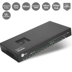 SIIG USB-C to USB-C Charging Station, Black (ID-US0B11-S2)