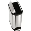 Butterfly Step Trash Can, Fingerprint-Proof Stainless Steel, 12 Gallon (CW1897)<simplehuman Outlet