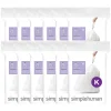 Code K 9-12 Gallon Trash Bag, 6.5" x 8.9", Low Density, 1.2 mil, White, 240 Bags/Box (CW0260)<simplehuman Clearance