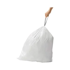 Code N 13 Gallon Trash Bag, 22.8" x 31.5", Low Density, 30 mic, White, 200 Bags/Box (CW0275)<simplehuman Online