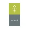 Labels|simplehuman Compost Magnetic Sorting Label, 8" x 4", Green/Gray, 2/Pack (KT1176)