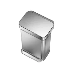 Indoor Step Trash Can, Brushed Stainless Steel, 12 Gal. (CW2024)<simplehuman Hot