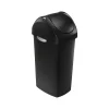 Indoor Swing Lid Trash Can, Black Plastic, 16 Gal. (CW1333)<simplehuman Sale