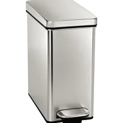 Profile Step Trash Can, Stainless Steel, 2.6 Gallon (CW1898)<simplehuman New