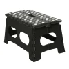 Simplify Folding Step Stool, 16", Black (26458-BLACK)