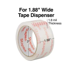 Discount Staples Simply™ Economy Grade Packaging Tape, 1.89" x 54.7 Yds, Clear, 6/Rolls (ST-A18SIMP)