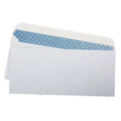 New Simply QuickStrip Self Seal Security Tinted #10 Envelope, 4 1/8" x 9 1/2", White, 25/Pack (74049)