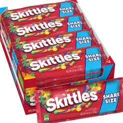 Skittles Original Fruit Flavored Candy, 4 oz, 24/Box (MMM04460)