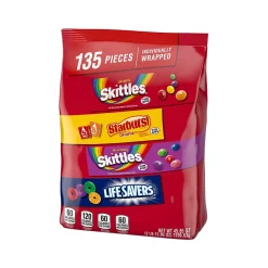 Mars Skittles, Starburst, and Life Savers Bulk Party Pack, Assorted Flavors, 45.85 oz. (459752)