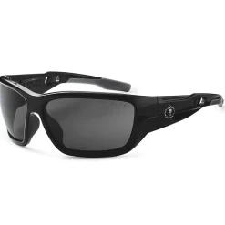 Skullerz BALDR-PZ Safety Glasses, Polarized Smoke Lens, Black (57031)
