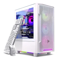 Best Skytech Gaming Skytech Archangel 4.5 Gaming Desktop, AMD Ryzen 5 5600X 3.7GHz, NVIDIA Geforce RTX 3050, 1TB SSD, 16GB RAM, Windows 11, White
