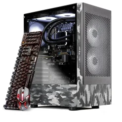 Online Skytech Gaming Skytech Ghost Gaming Desktop, Intel Core i5-13400F, 16GB RAM, 1TB SSD, Intel Arc A580 Graphics, Windows 11, White Camo