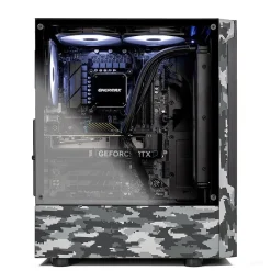 Online Skytech Gaming Skytech Ghost Gaming Desktop, Intel Core i5-13400F, 16GB RAM, 1TB SSD, Intel Arc A580 Graphics, Windows 11, White Camo