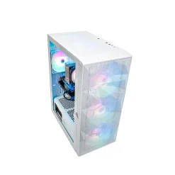 Outlet Skytech Gaming Skytech Storm Gaming Desktop, AMD Ryzen 5 5600G , 16GB RAM, 1TB SSD, Intel Arc A380 Graphics, White