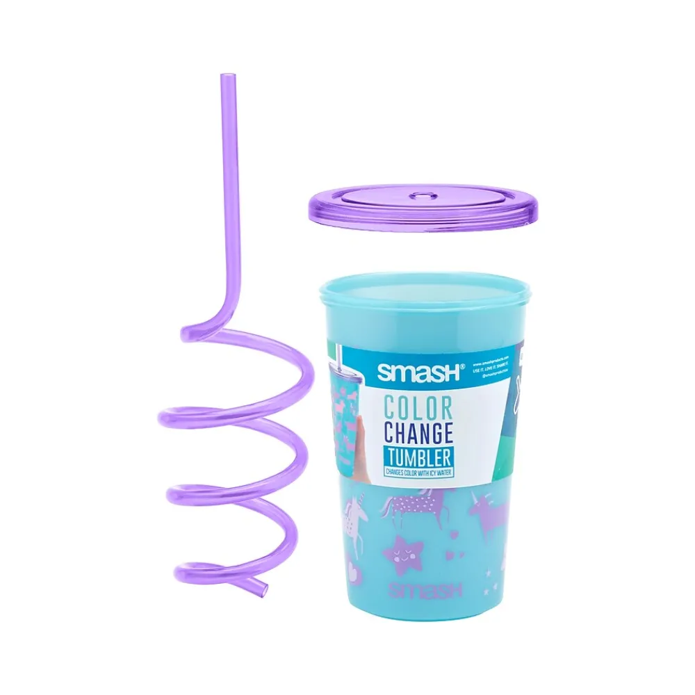 Unicorn Color-Changing Tumbler, Light Blue/Purple, 20.28 oz. (34130)<Smash Clearance