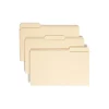 File Folders|Smead 100% Recycled File Folders, 1/3-Cut Tab, Legal Size, Manila, 100/Bx (15339)