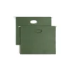 Hanging File Folders|Smead 100% Recycled Hanging File Jacket, 3 1/2" Expansion, Letter Size, Standard Green, 10/Box (64226)