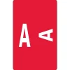 Labels|Smead AlphaZ ACCS Color-Coded Alphabetic Labels, A, Label Sheet, Red, 100/Pk (67171)