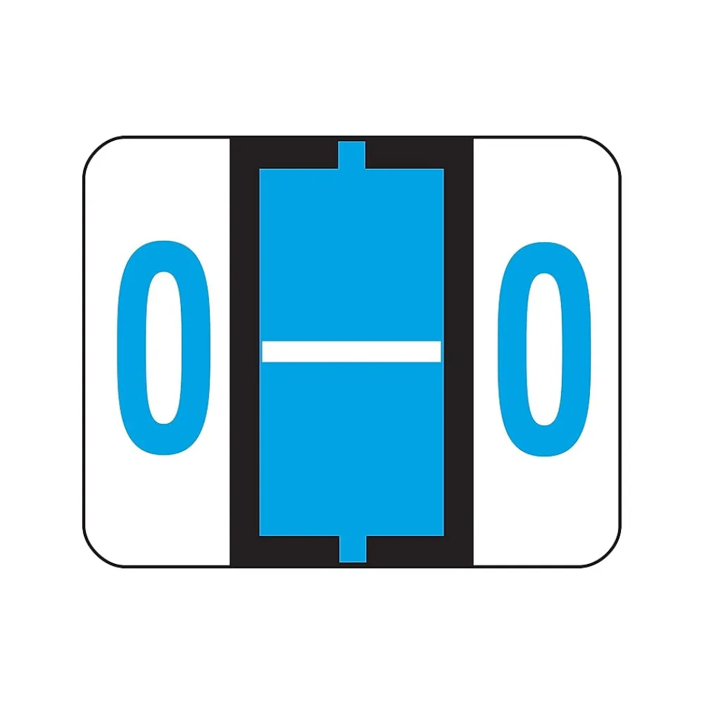 Labels|Smead BCCR Color Coded Alphabetic Labels, O, Blue, 500/Roll (67085)