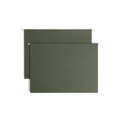 Hanging File Folders|Smead Box Bottom Hanging File Folders, 3" Expansion, Legal Size, Standard Green, 25/Box (64379)