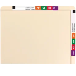 File Folders|Smead Conversion Top and End-Tab File Folders, Straight-Cut Tabs, Letter Size, Manila, 100/Bx (24190)