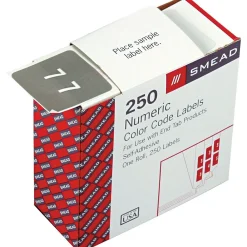 Labels|Smead DCC Labels File Folder Label, 7, Gray, 250 Labels/Pack (67427)