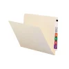 File Folders|Smead End Tab 100% Recycled File Folder, Shelf-Master Reinforced Straight-Cut Tab, Letter Size, Manila, 100/Box (24160)