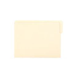 File Folders|Smead End Tab File Folder, Shelf-Master Reinforced 1/3-Cut Tab, Letter Size, Manila, 100/Box (24134)
