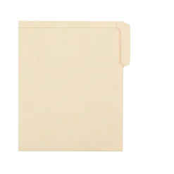 File Folders|Smead End Tab File Folder, Shelf-Master Reinforced 1/3-Cut Tab, Letter Size, Manila, 100/Box (24134)