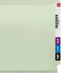 File Folders|Smead End Tab Pressboard File Folder, Straight-Cut Tab, 2
