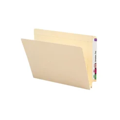 File Folders|Smead End-Tab File Folders, Reinforced Straight-Cut Tab, 1-1/2