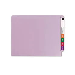 File Folders|Smead End-Tab File Folders, Shelf-Master Reinforced Straight-Cut Tab, Letter Size, , 100/Bx (25410) Lavender